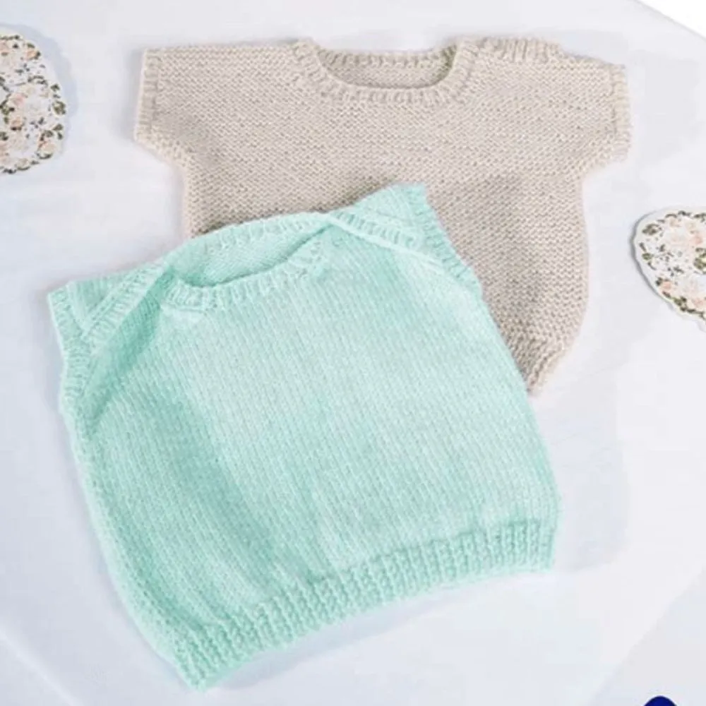 Baby Singlets Knitting Pattern  (K642)