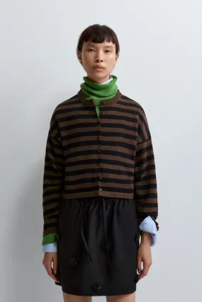 Cordera - Merino Wool Striped Cardigan