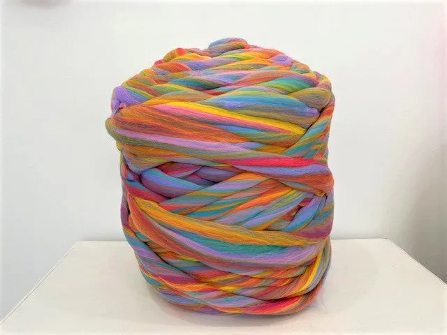 DIY Hand Knit Kit, Lap Throw 30x50 in, Merino wool
