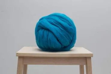 DIY Hand Knit Kit, Lap Throw 30x50 in, Merino wool