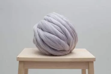 DIY Hand Knit Kit, Lap Throw 30x50 in, Merino wool