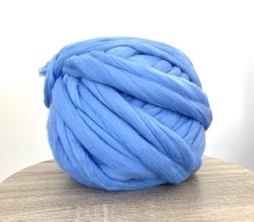 DIY Hand Knit Kit, Lap Throw 30x50 in, Merino wool