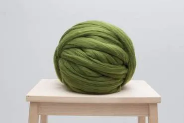 DIY Hand Knit Kit, Lap Throw 30x50 in, Merino wool