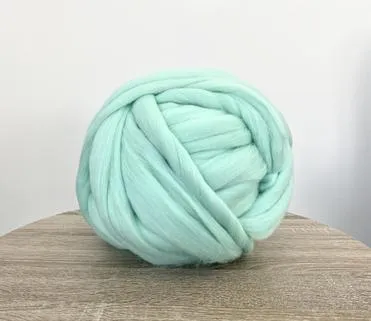 DIY Hand Knit Kit, Lap Throw 30x50 in, Merino wool