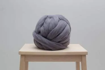 DIY Hand Knit Kit, Lap Throw 30x50 in, Merino wool