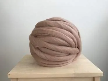 DIY Hand Knit Kit, Lap Throw 30x50 in, Merino wool