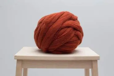 DIY Hand Knit Kit, Lap Throw 30x50 in, Merino wool