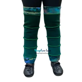 Katwise-inspired felted green cashmere/ merino wool leg warmers-1565
