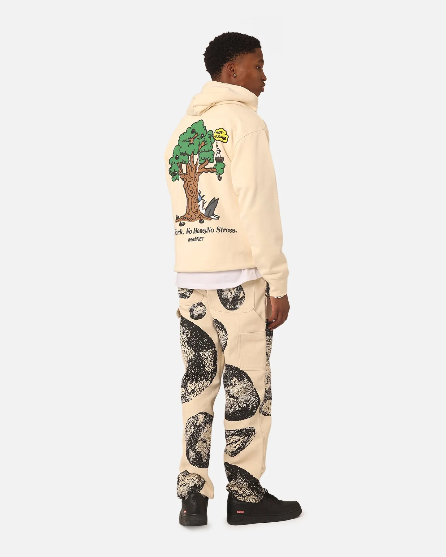 Market Just Do Nothing Hoodie Ecru