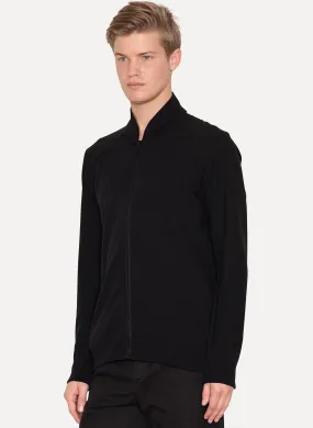 Nylon Merino Wool Graph Cardigan
