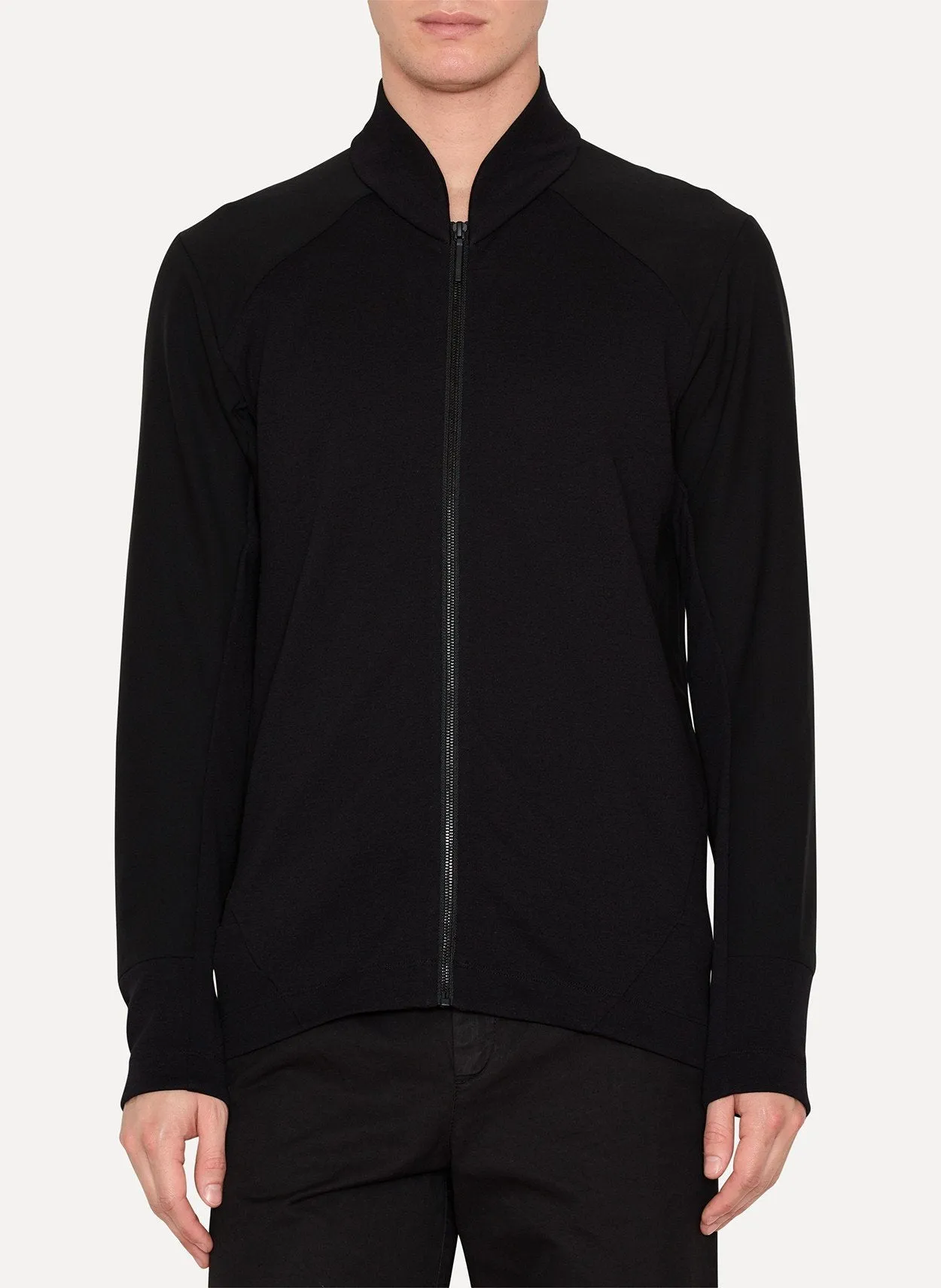 Nylon Merino Wool Graph Cardigan