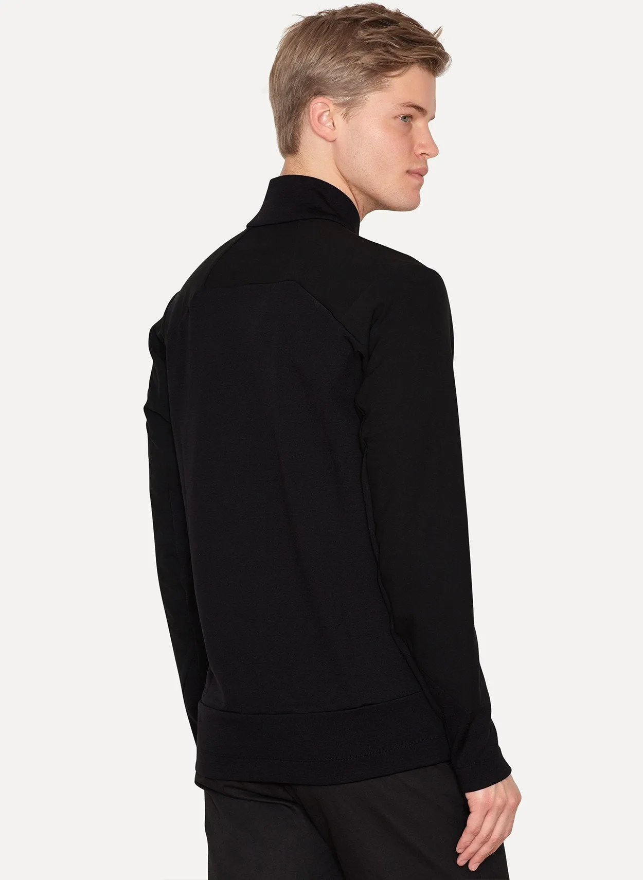 Nylon Merino Wool Graph Cardigan