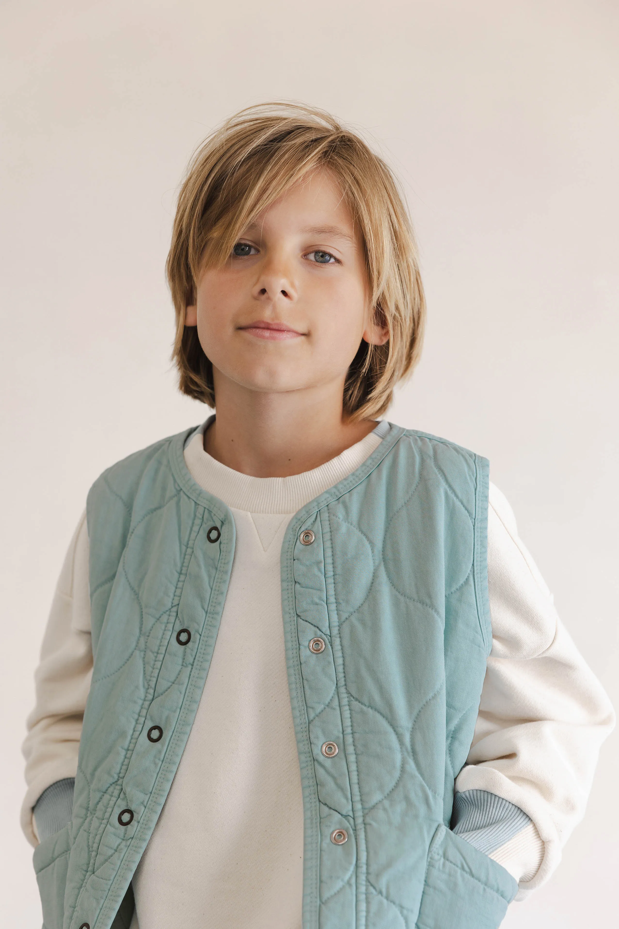 PHIL & PHAE - Quilted vest (Stormy)