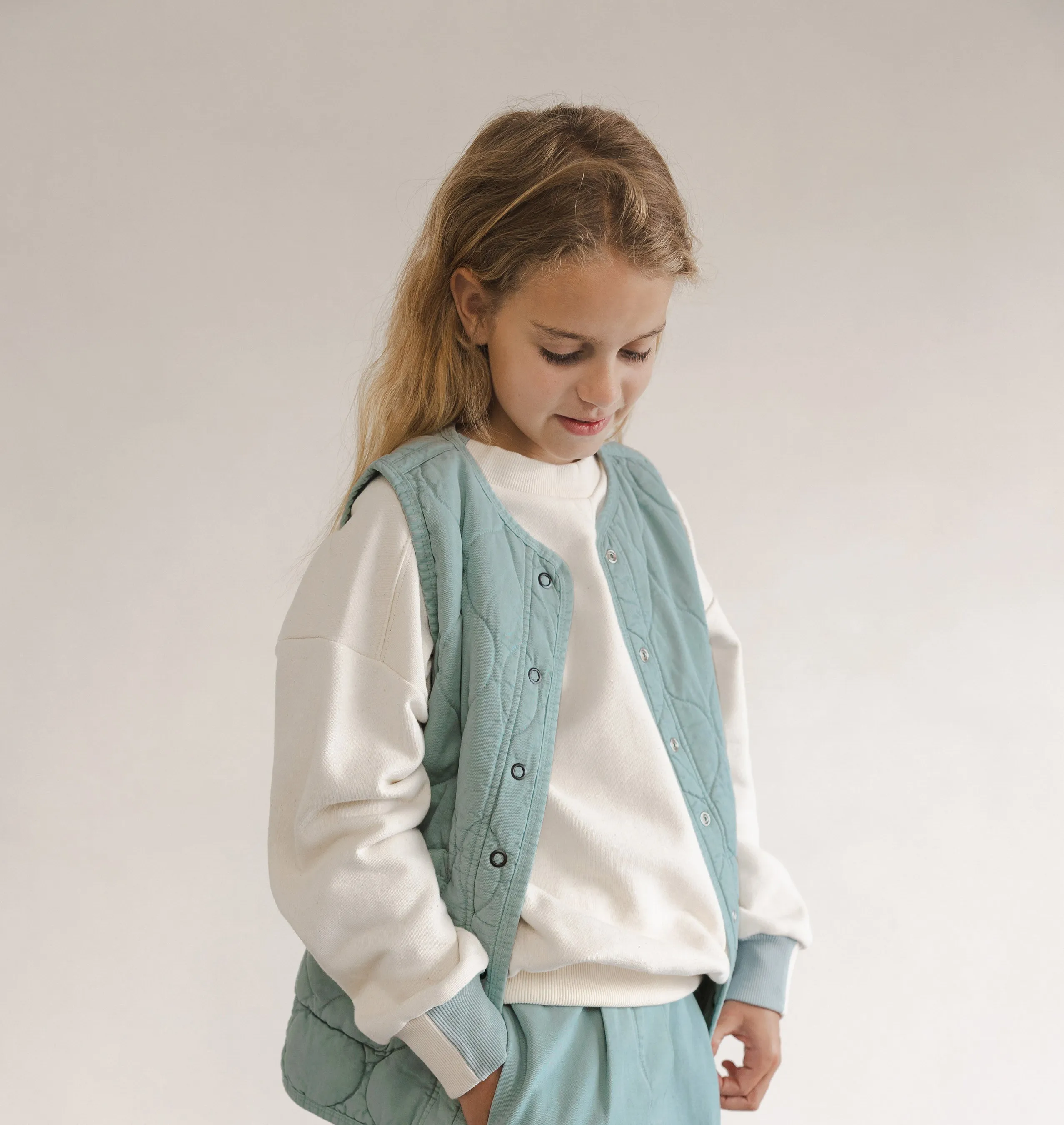 PHIL & PHAE - Quilted vest (Stormy)