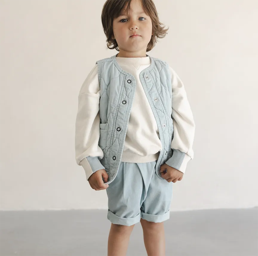 PHIL & PHAE - Quilted vest (Stormy)