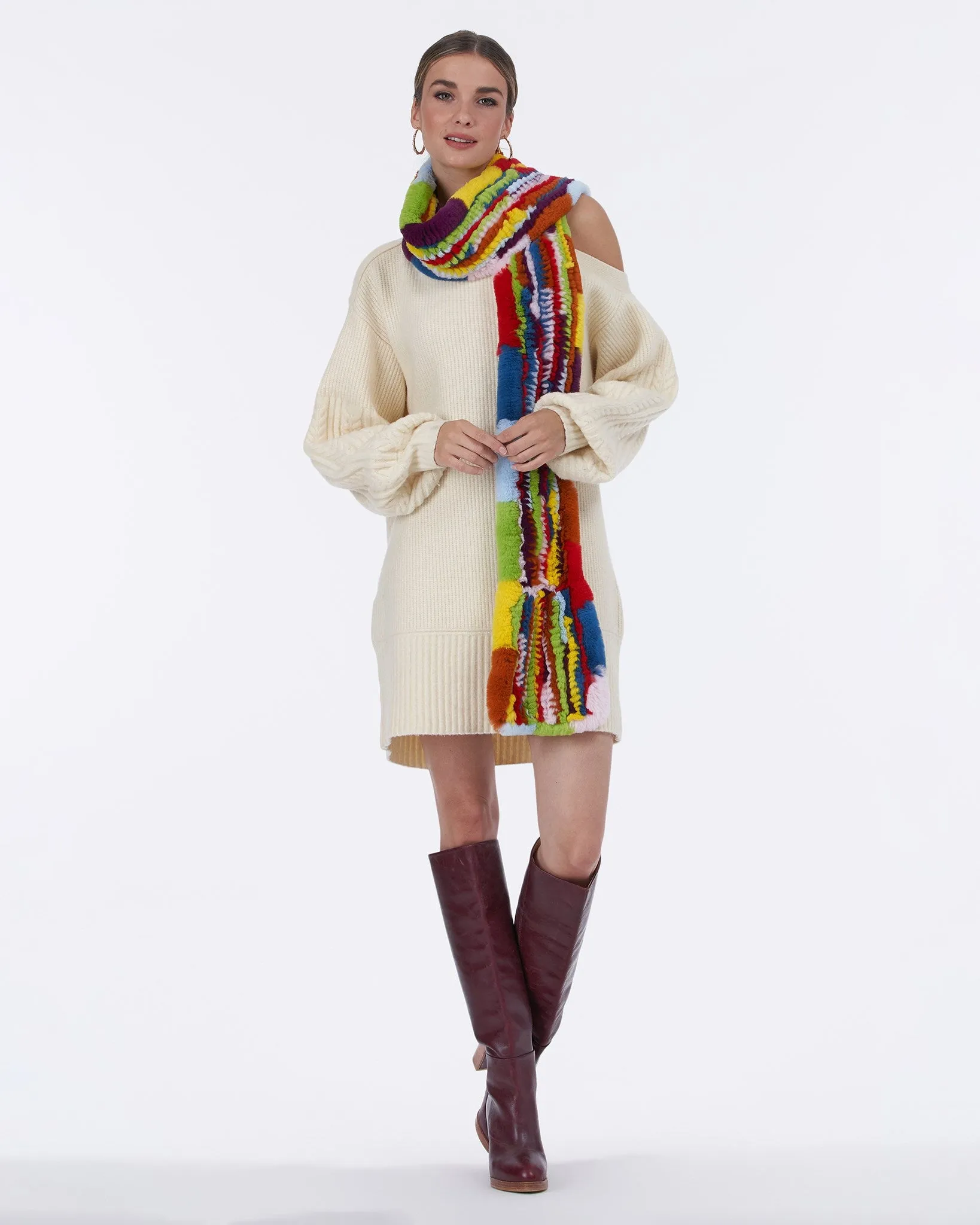 Rex Rabbit Knit Scarf