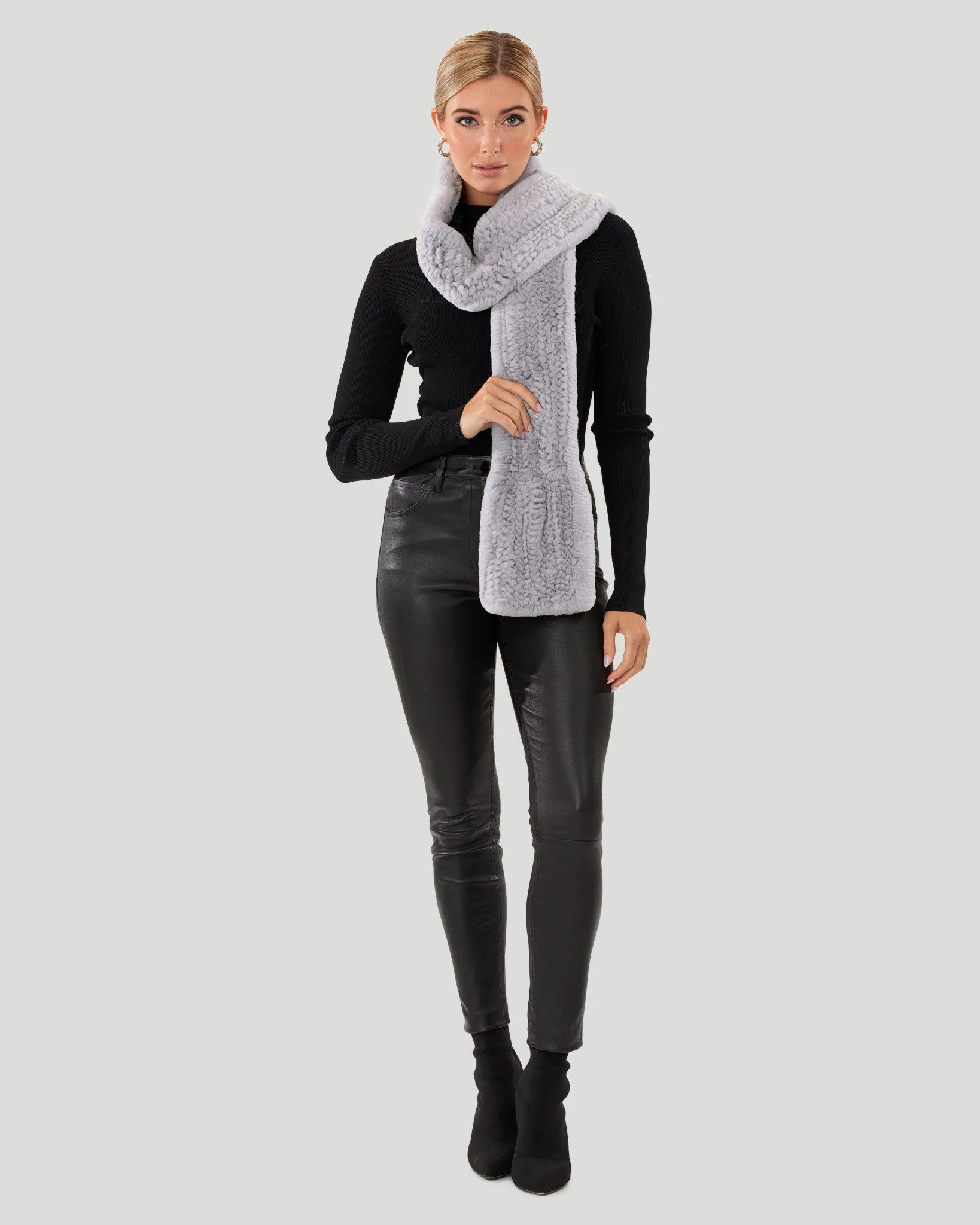 Rex Rabbit Knit Scarf