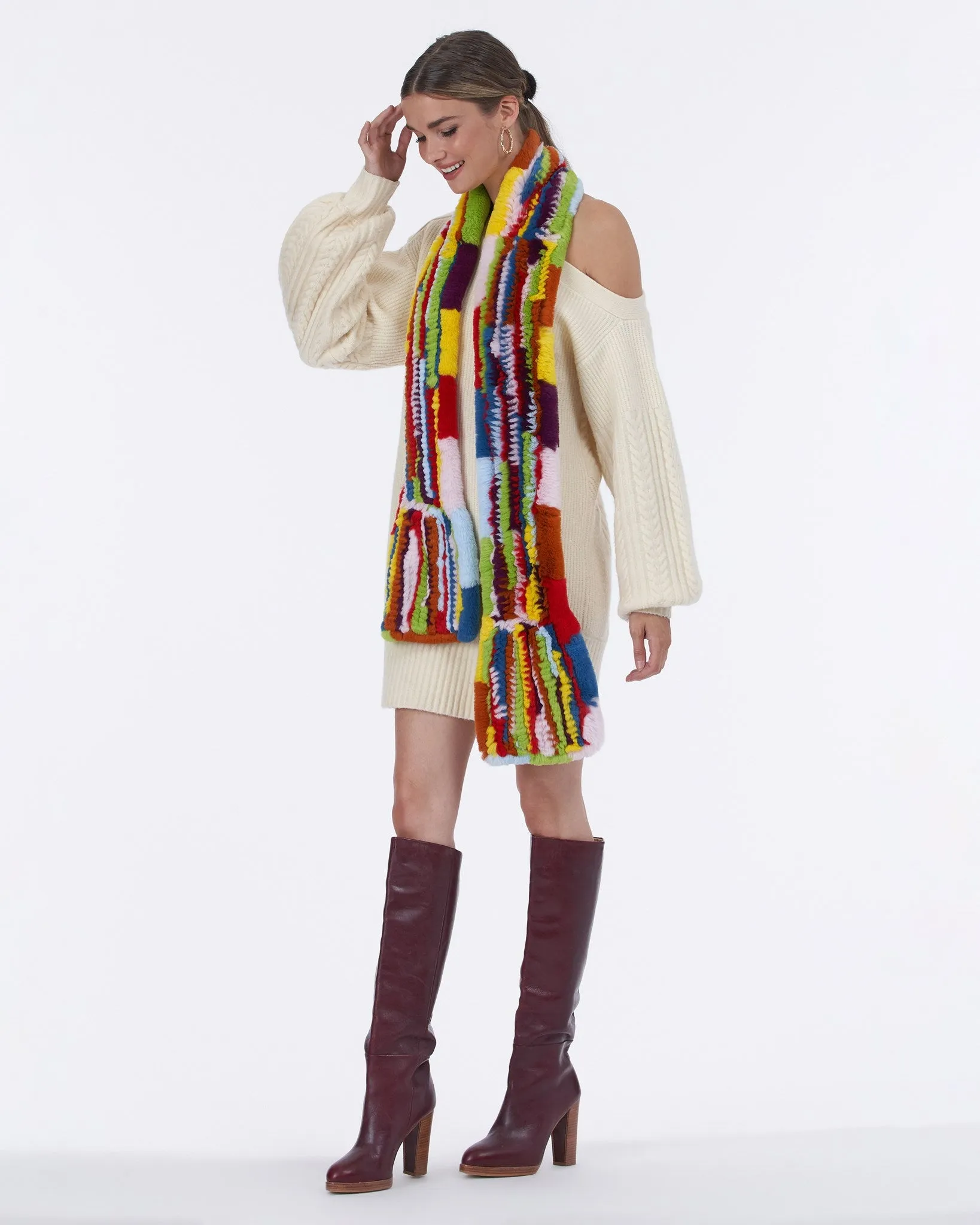 Rex Rabbit Knit Scarf