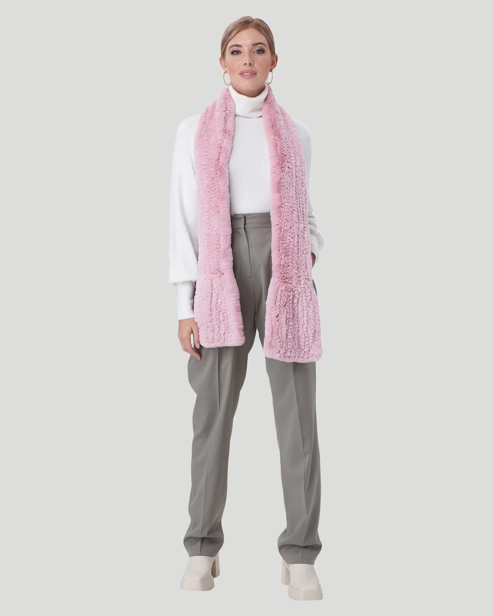 Rex Rabbit Knit Scarf